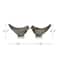 Set of 2 Brown Ceramic Coastal Bird Sculpture, 16.75", 18.25"